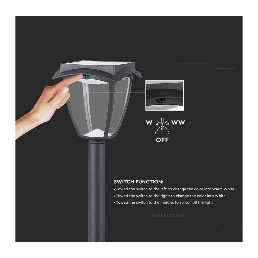 Lampada solare LED LED/2W/230V 93 cm 3000/6000K IP65