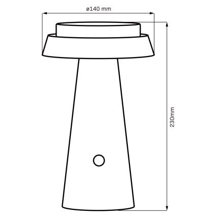 LED Dimmerabile touch solare lampada MARAKESZ LED/3,7V USB 3600 mAh 1800/2700/3000K IP54 grigio