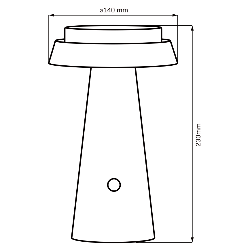 LED Dimmerabile touch solare lampada MARAKESZ LED/3,7V USB 3600 mAh 1800/2700/3000K IP54 grigio