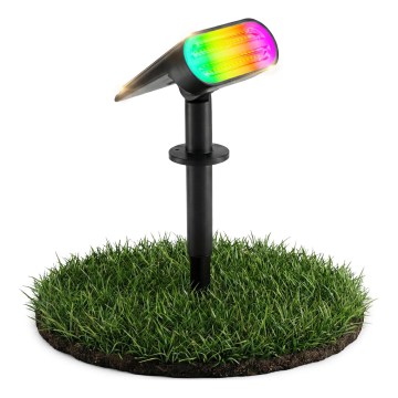 Lampada solare LED RGB 2-in-1 LED/3,7V 1200 mAh IP54 nera