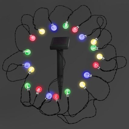 Lampada solare LED RGB 20xLED/1,2V 300 mAh IP44