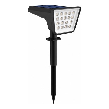 Lampada solare LED RGBW con sensore LED/3,7V IP54 1200 mAh nera