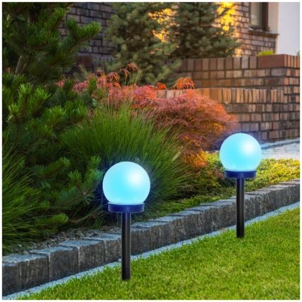 Lampada solare RGB a LED SPHERE, 1,2 V, IP44, 40 mAh, Ø 10 cm