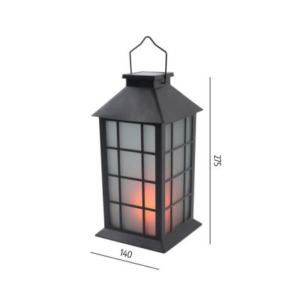 Lampada solare sospesa a LED CANDELIO MILKY LED/1xAA 1600K IP44 200 mAh