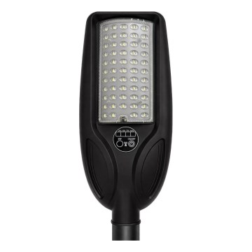 Lampada solare stradale dimmerabile a LED con sensore VENICE LED/50W/3,2V 4000 mAh IP65 nera + telecomando
