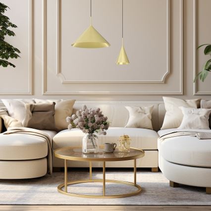 Lampada sospesa a cavo CAPITAL 1xGX53/15W/230V Ø 46 cm, oro