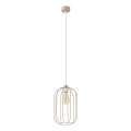 Lampada sospesa a cavo DESTELLO 1xE27/15W/230V Ø 21 cm beige