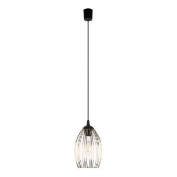 Lampada sospesa a cavo LIZA 1xE27/15W/230V nero/oro