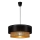 Lampada sospesa su cavo BORHO 1xE27/60W/230V Ø 50 cm nero/iuta