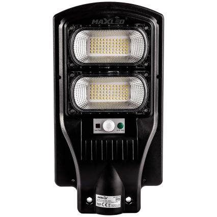 LED Lampione solare dimmerabile con sensore LED/120W/6V 6500K IP65 nero + telecomando