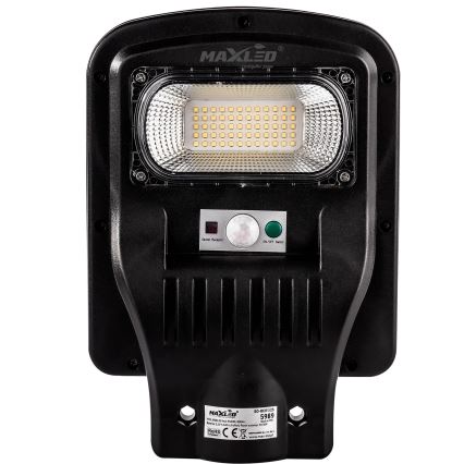 LED Lampione solare dimmerabile con sensore LED/150W/6V 6500K IP65 nero + telecomando