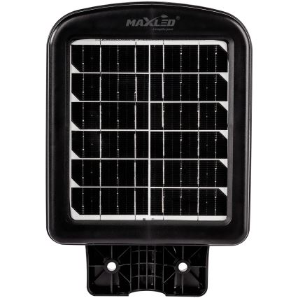 LED Lampione solare dimmerabile con sensore LED/150W/6V 6500K IP65 nero + telecomando