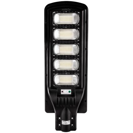 LED Lampione solare dimmerabile con sensore LED/300W/6V 6500K IP65 nero + telecomando