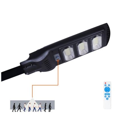 LED Dimmerabile solare strada lampada con motion e dusk sensore URBI LED/8W/3,2V 6500K IP54 + telecomando