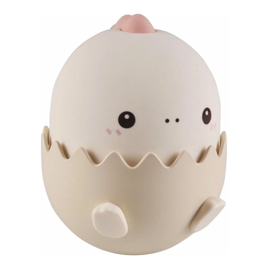 Lampada tattile per bambini a LED RGBW Dimmerabile BABY DINO LED/0,75W/5V 1200mAh rosa