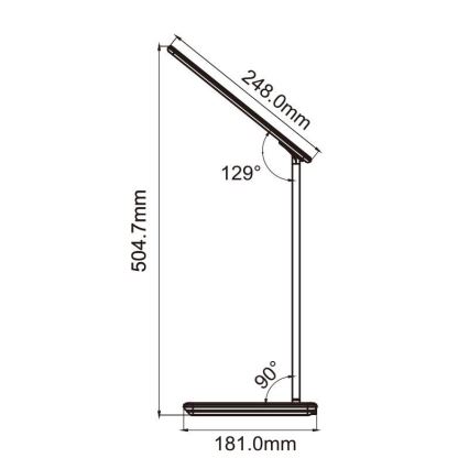 Lampada touch LED dimmerabile con ricarica wireless JOY LED/6W/230V+USB bianca