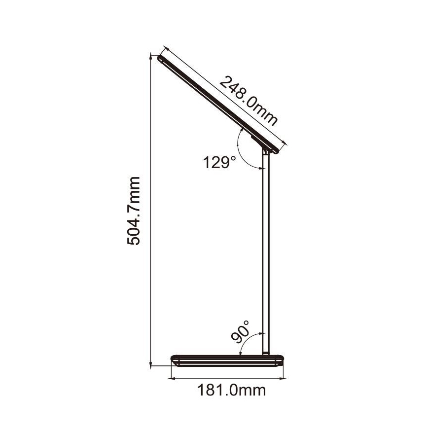 Lampada touch LED dimmerabile con ricarica wireless JOY LED/6W/230V+USB bianca
