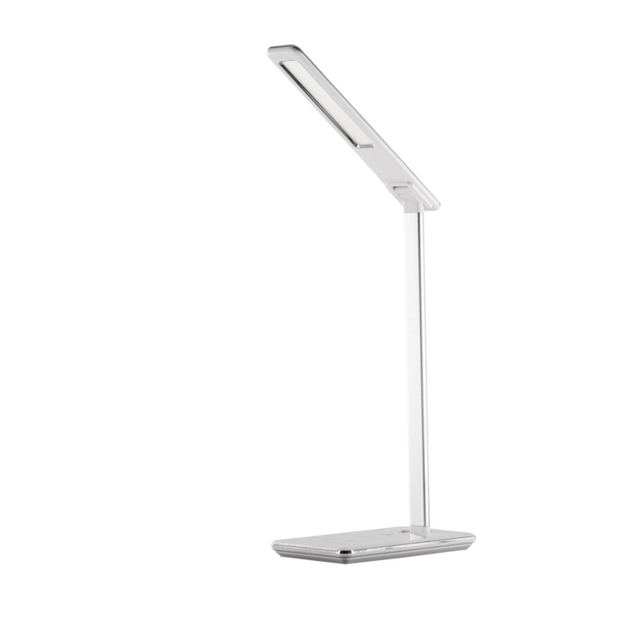 Lampada touch LED dimmerabile con ricarica wireless JOY LED/6W/230V+USB bianca