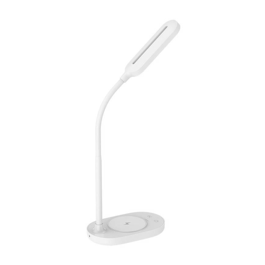 Lampada da tavolo touch LED dimmerabile con ricarica wireless OCTAVIA LED/7W/230V bianco