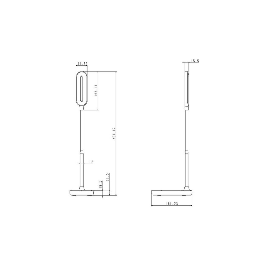 Lampada da tavolo touch LED dimmerabile con ricarica wireless OCTAVIA LED/7W/230V bianco