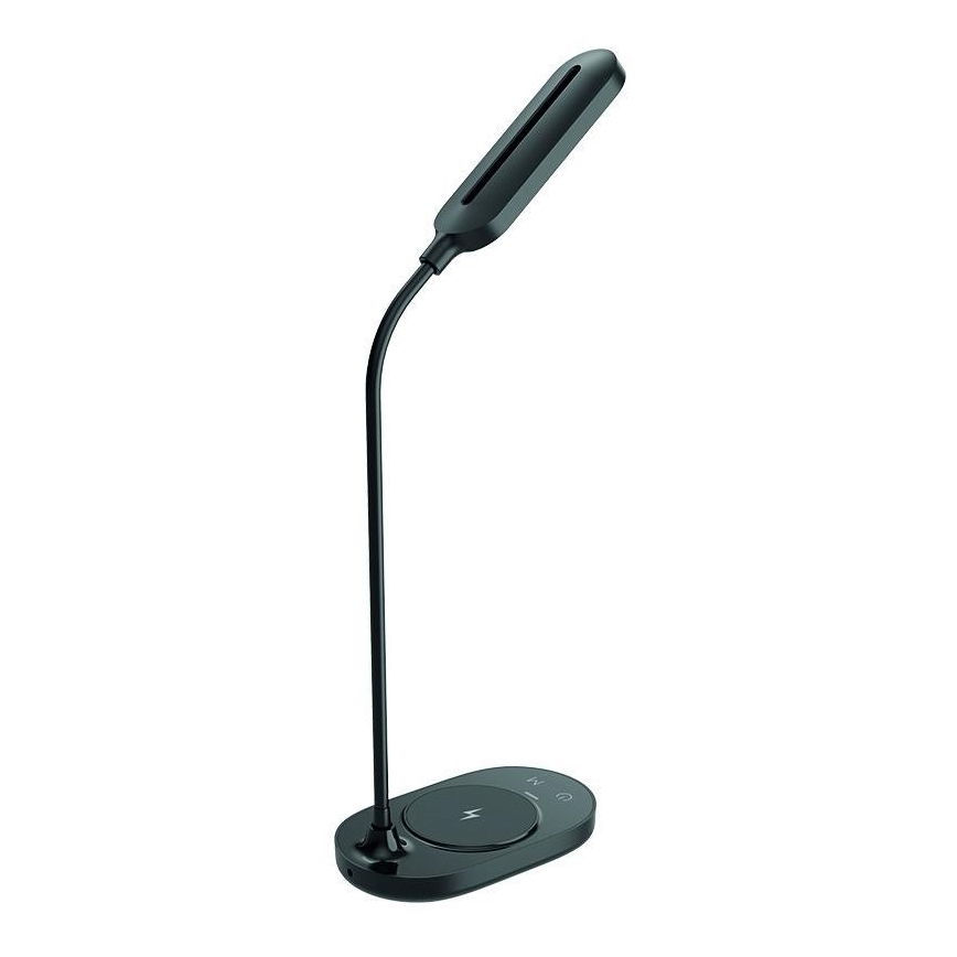 Lampada touch LED dimmerabile con ricarica wireless OCTAVIA LED/7W/230V nera