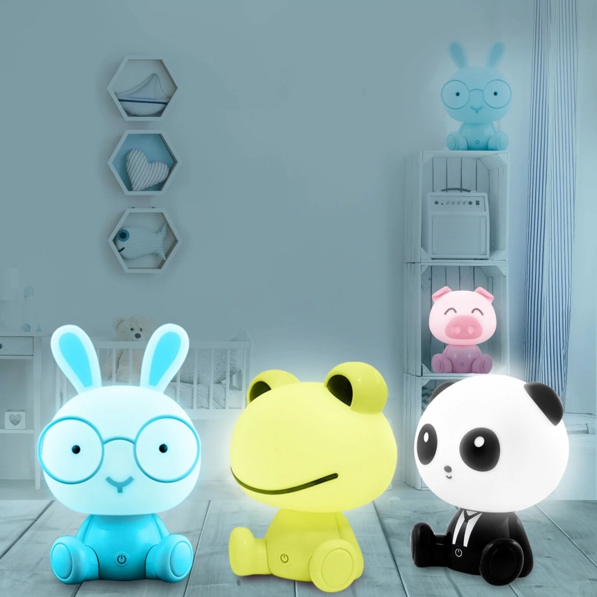 Lampada touch per bambini a LED dimmerabile FROG LED/2,5W/3,7V 1200 mAh