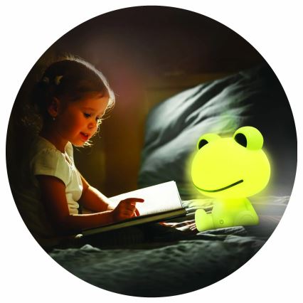 Lampada touch per bambini a LED dimmerabile FROG LED/2,5W/3,7V 1200 mAh