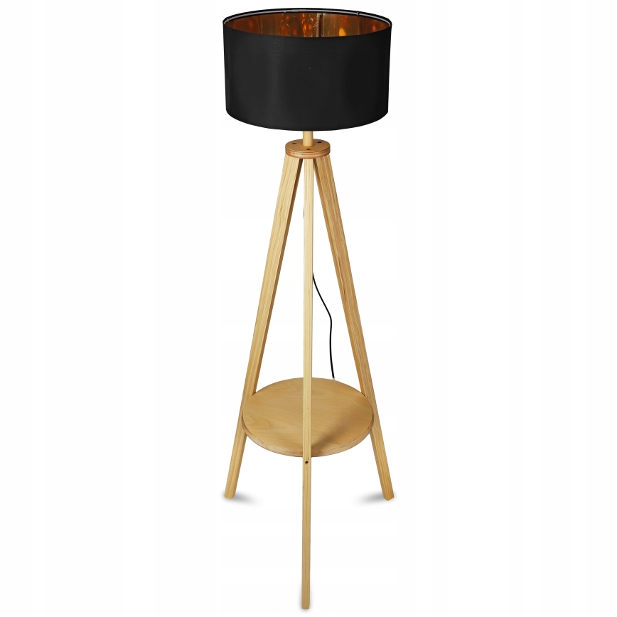 Lampadaire 1 douille E27 / 40 W / 230 V, noir