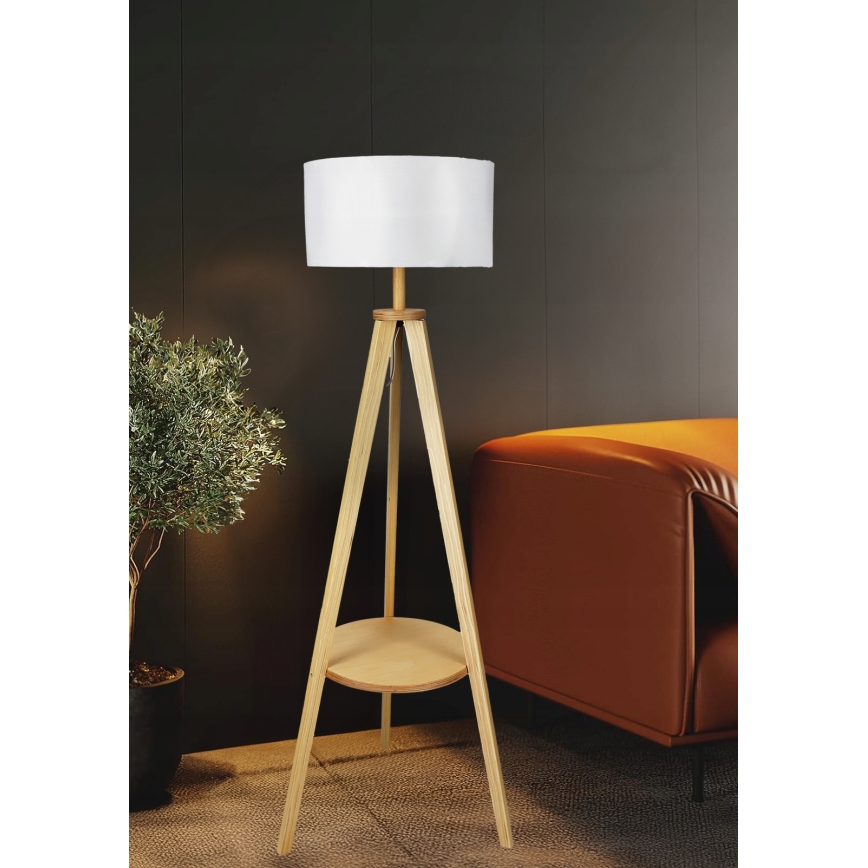 Lampadaire 1xE27/40W/230V blanc