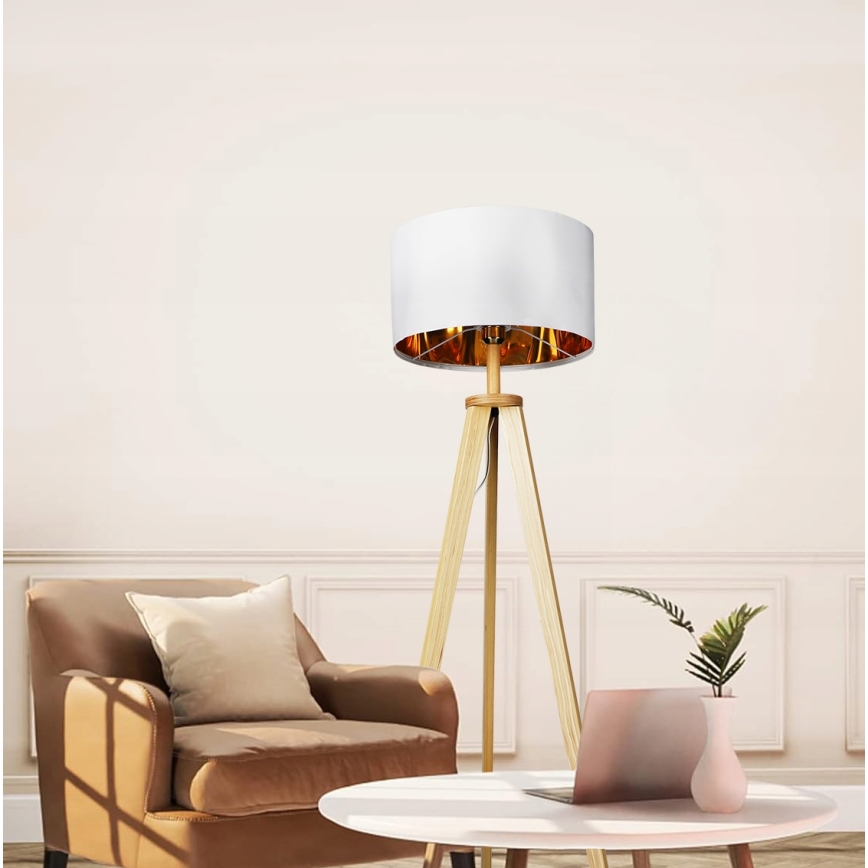 Lampadaire 1xE27/40W/230V blanc