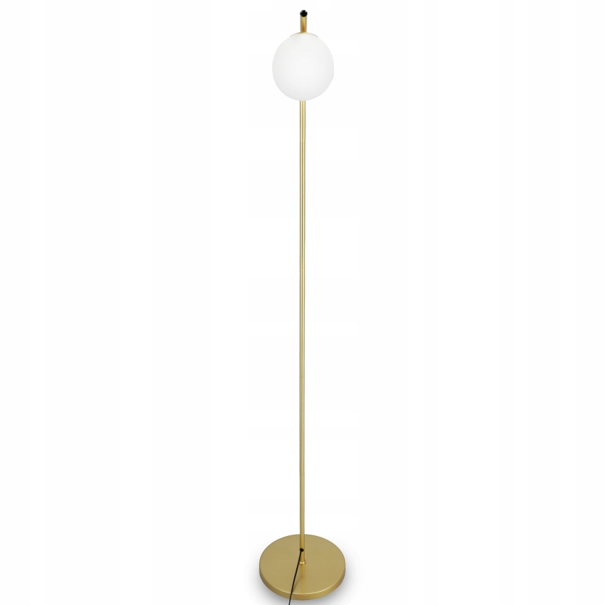 Lampadaire 1xE27/40W/230V doré/blanc