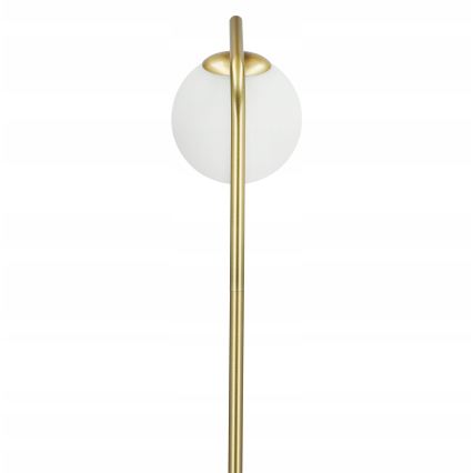 Lampadaire 1xE27/40W/230V doré/blanc