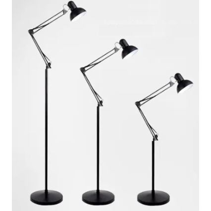 Lampadaire 1xE27/40W/230V noir