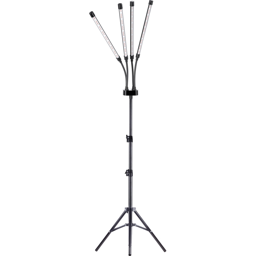 Lampadaire à intensité variable pour la culture de plantes VITARO 4xLED/7,5W/230V noir