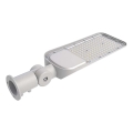 Lampadaire avec détecteur crépusculaire SAMSUNG CHIP LED/100W/230V 6500K IP65 gris