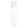 Lampadaire avec étagères 1xE27/60W/230V blanc