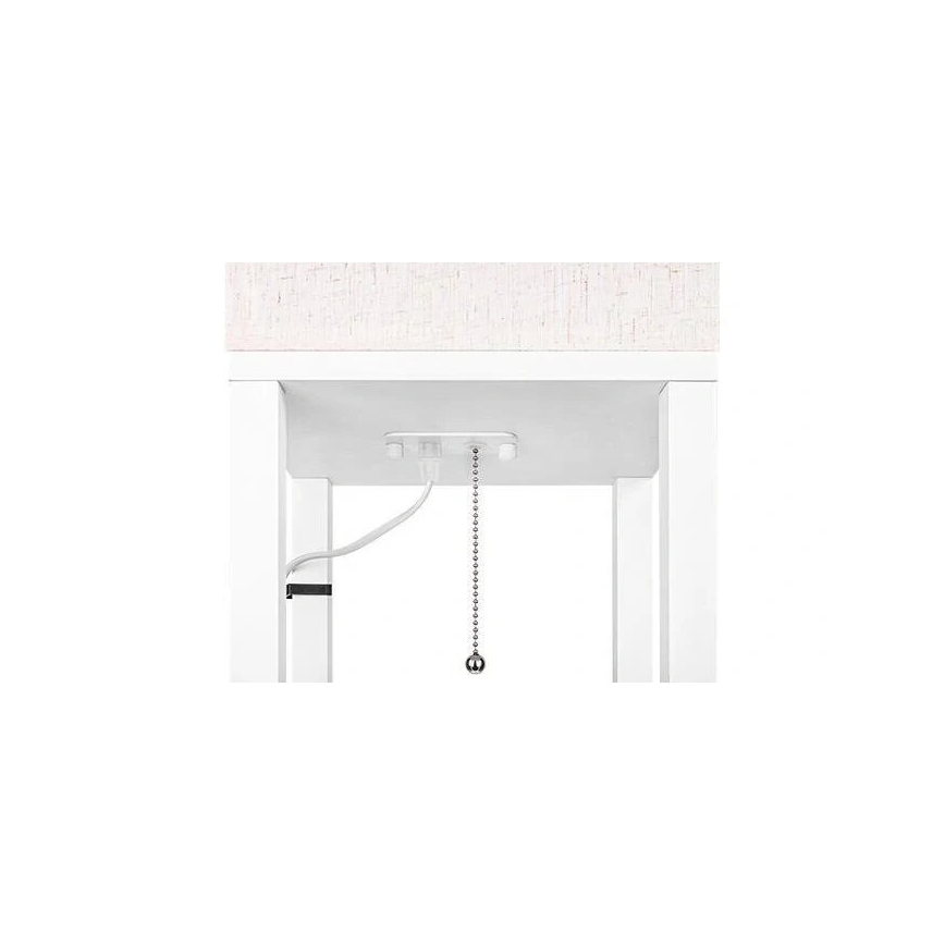 Lampadaire avec étagères 1xE27/60W/230V blanc