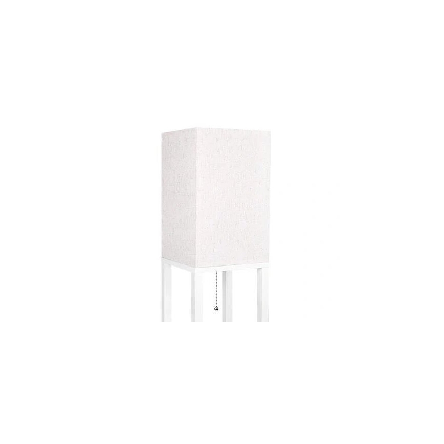 Lampadaire avec étagères 1xE27/60W/230V blanc