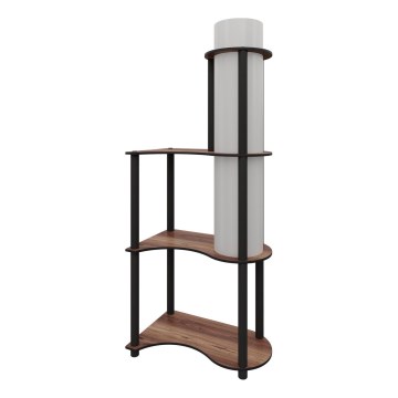 Lampadaire avec étagères intégrées NOTO 1xE27/40W/230V marron/noir