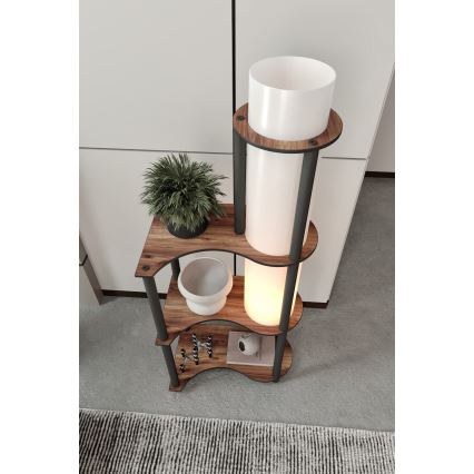 Lampadaire avec étagères intégrées NOTO 1xE27/40W/230V marron/noir