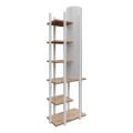 Lampadaire avec étagères MODA DOR 1xE27/40W/230V blanc/marron