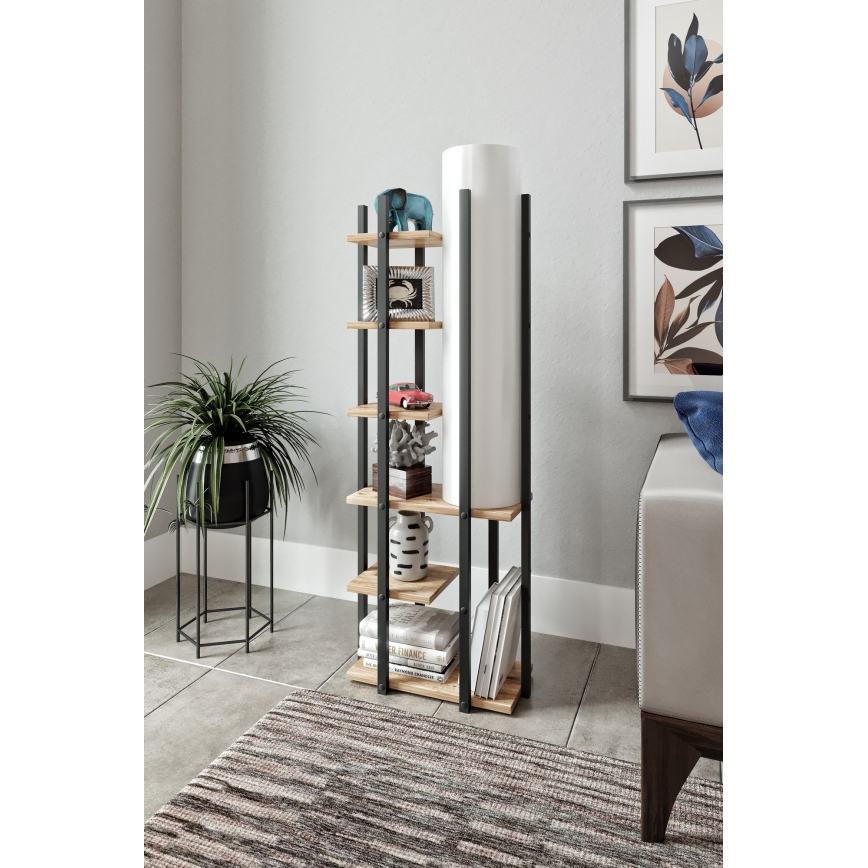 Lampadaire avec étagères MODA DOR 1xE27/40W/230V noir/marron