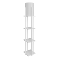 Lampadaire avec étagères NORA 1xE27/40W/230V blanc