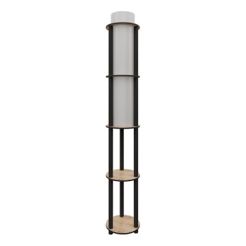 Lampadaire avec étagères NOTO 1xE27/40W/230V beige/noir