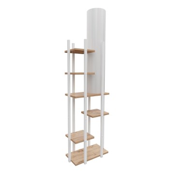 Lampadaire avec étagères VOGUE 1xE27/40W/230V 160 cm blanc