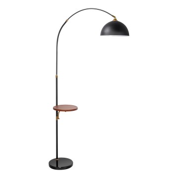 Lampadaire avec table 1xE27/60W/230V noir