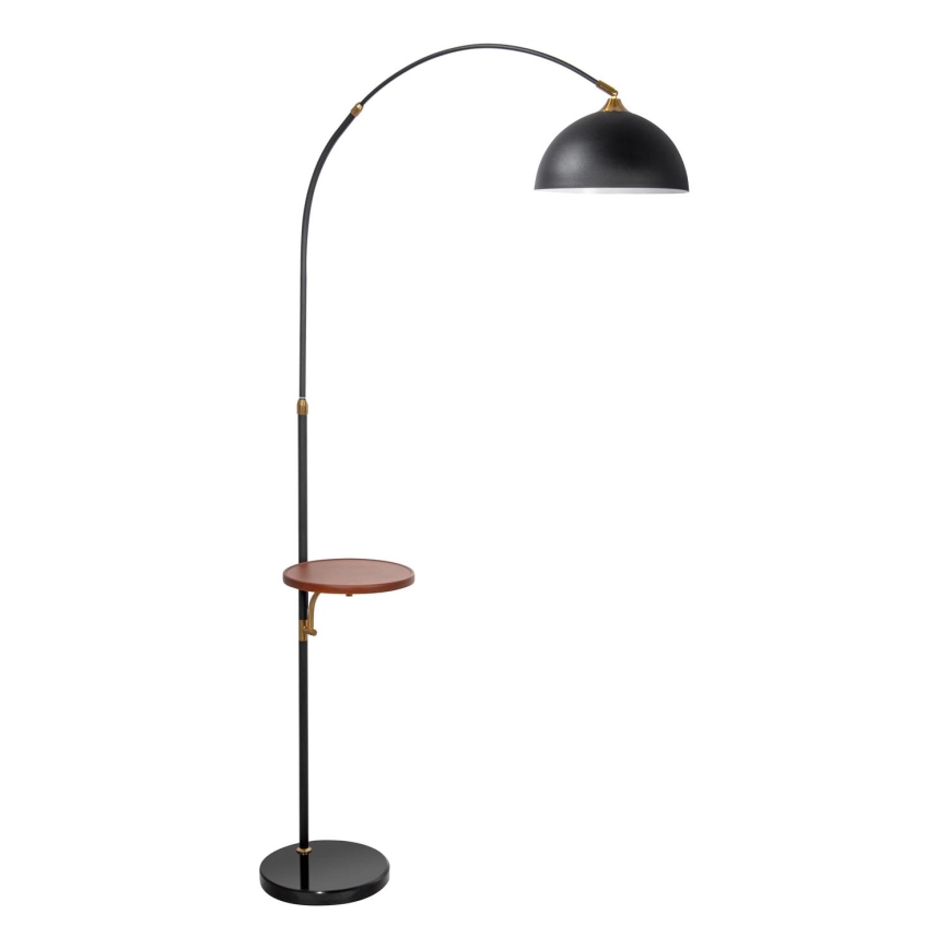 Lampadaire avec table 1xE27/60W/230V noir
