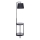 Lampadaire avec table 1xE27/60W/230V USB noir
