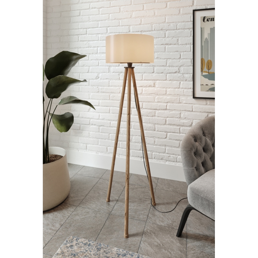 Lampadaire AYD, 1 x E27 (40 W, 230 V), marron/gris
