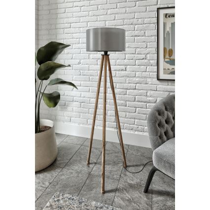 Lampadaire AYD, 1 x E27 (40 W, 230 V), marron/gris